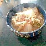 白菜と鮭缶の味噌煮